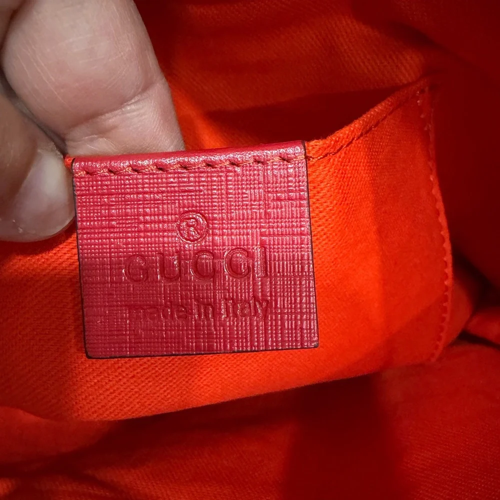 Gucci Brown Tote with Rainbow Bow - Picture 3 of 6